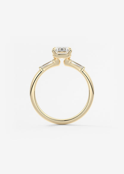 Oval Solitaire With Raised Basket Gallery Lab Grown Diamond Engagement Ring