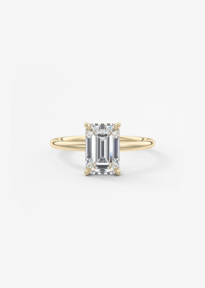 Oval Solitaire With Raised Basket Gallery Lab Grown Diamond Engagement Ring