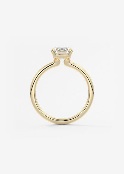 Oval Solitaire With Raised Basket Gallery Lab Grown Diamond Engagement Ring