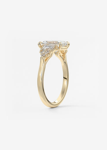 Oval Solitaire With Raised Basket Gallery Lab Grown Diamond Engagement Ring