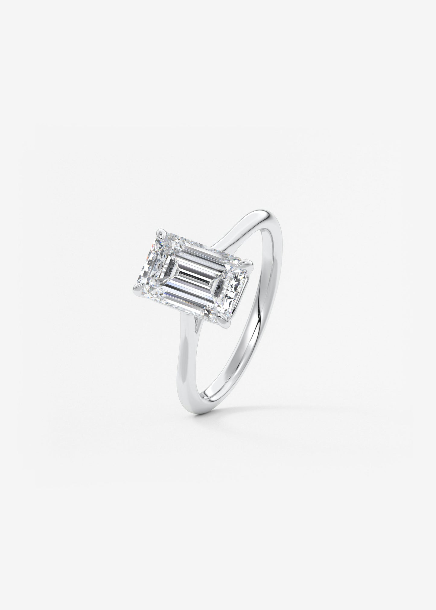 Oval Solitaire With Raised Basket Gallery Lab Grown Diamond Engagement Ring