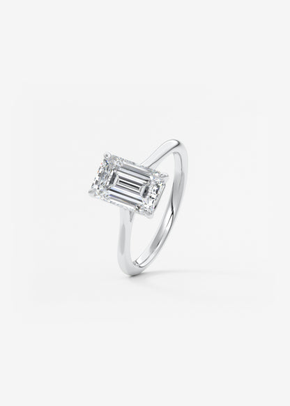 Oval Solitaire With Raised Basket Gallery Lab Grown Diamond Engagement Ring