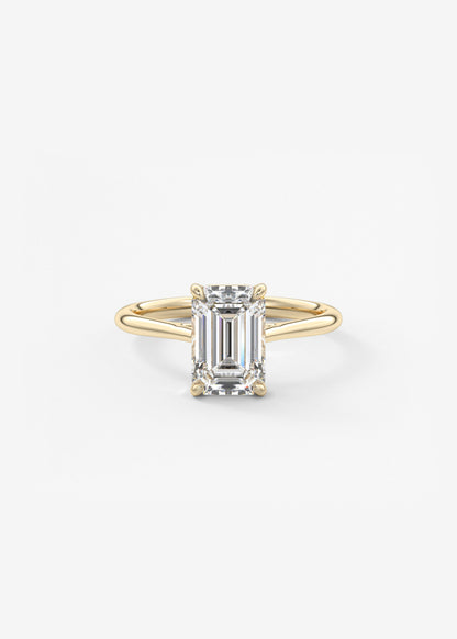 Oval Solitaire With Raised Basket Gallery Lab Grown Diamond Engagement Ring