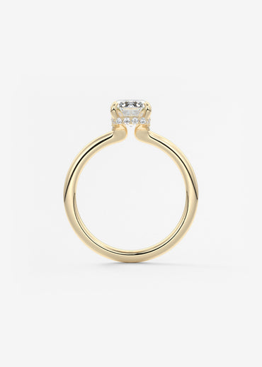 Oval Solitaire With Raised Basket Gallery Lab Grown Diamond Engagement Ring