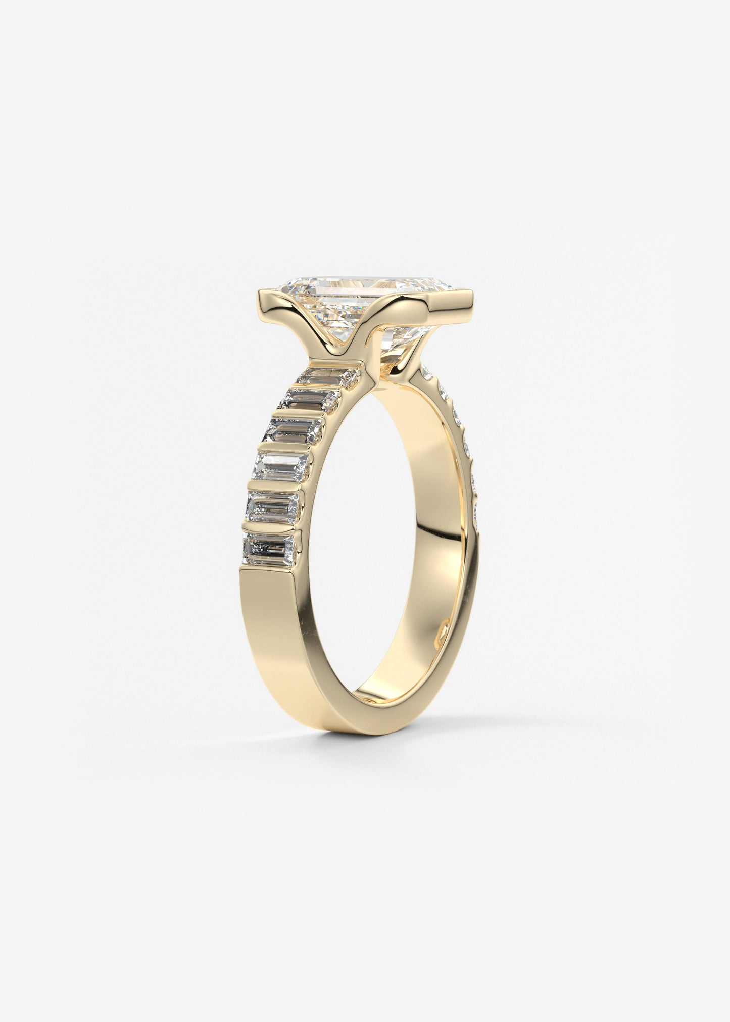 Oval Solitaire With Raised Basket Gallery Lab Grown Diamond Engagement Ring