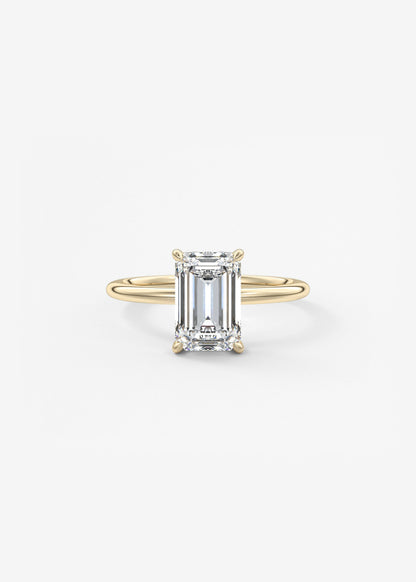 Oval Solitaire With Raised Basket Gallery Lab Grown Diamond Engagement Ring