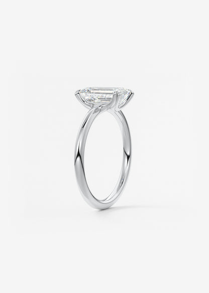 Oval Solitaire With Raised Basket Gallery Lab Grown Diamond Engagement Ring