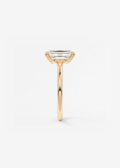 Oval Solitaire With Raised Basket Gallery Lab Grown Diamond Engagement Ring