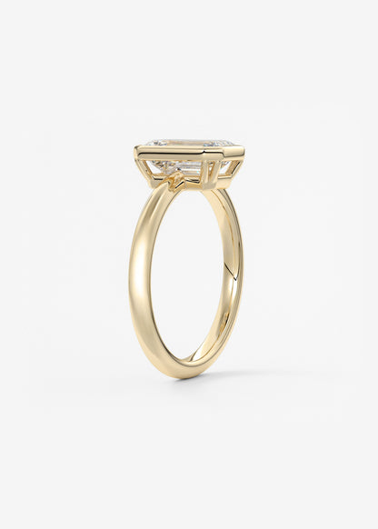 Oval Solitaire With Raised Basket Gallery Lab Grown Diamond Engagement Ring