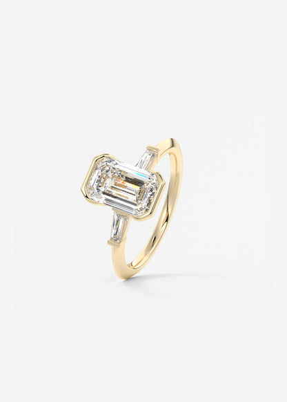 Oval Solitaire With Raised Basket Gallery Lab Grown Diamond Engagement Ring