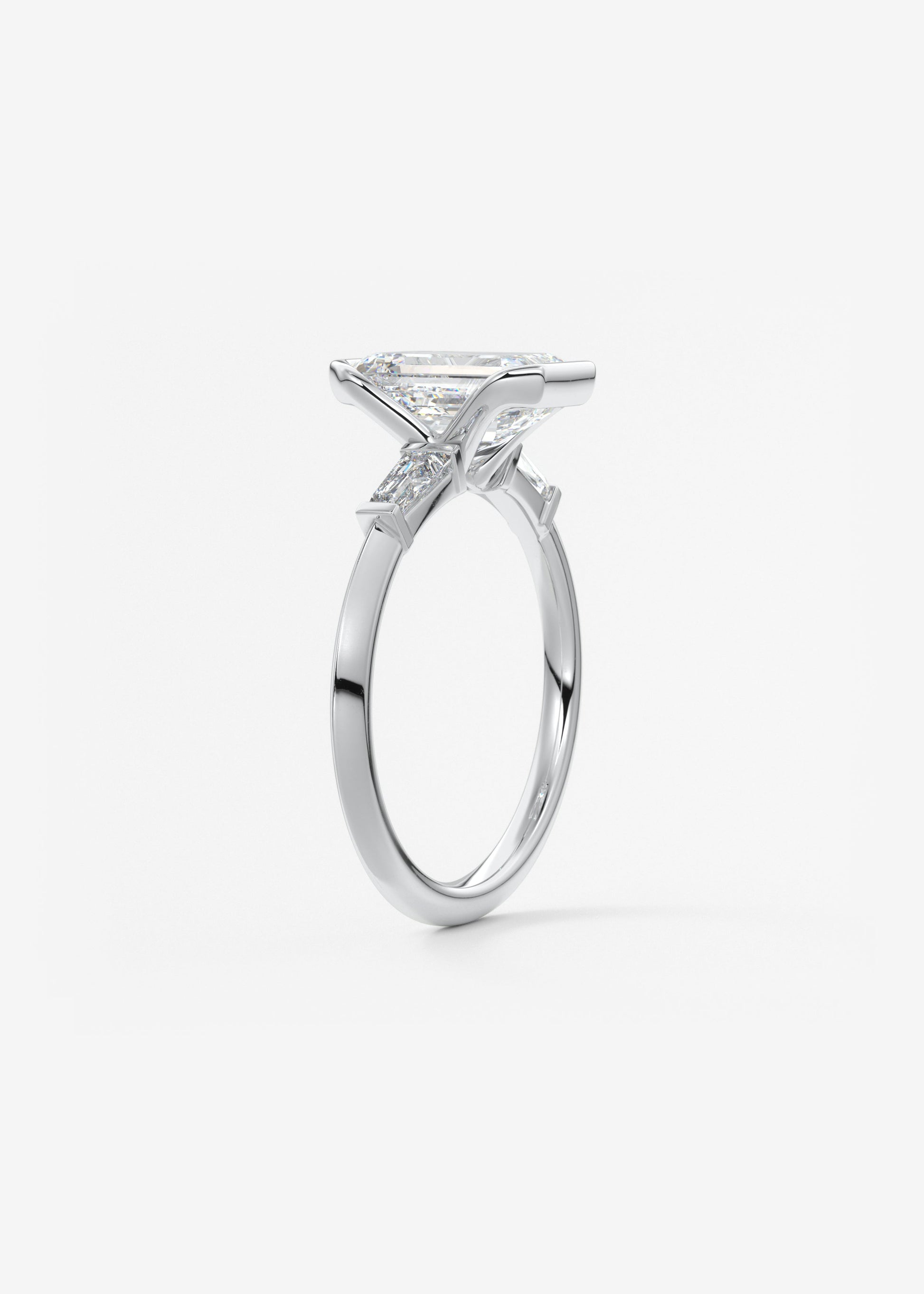 Oval Solitaire With Raised Basket Gallery Lab Grown Diamond Engagement Ring