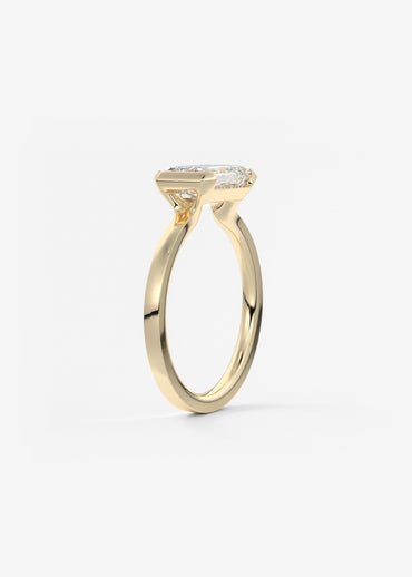 Oval Solitaire With Raised Basket Gallery Lab Grown Diamond Engagement Ring