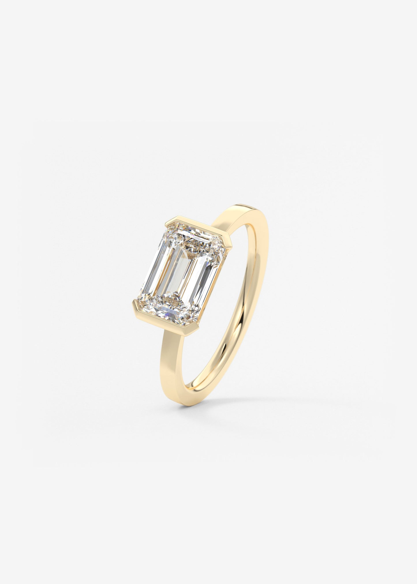 Oval Solitaire With Raised Basket Gallery Lab Grown Diamond Engagement Ring