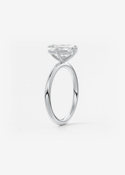Oval Solitaire With Raised Basket Gallery Lab Grown Diamond Engagement Ring