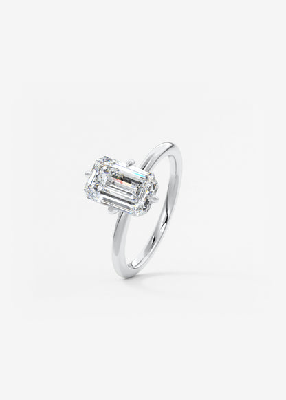 Oval Solitaire With Raised Basket Gallery Lab Grown Diamond Engagement Ring