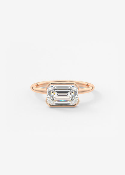Oval Solitaire With Raised Basket Gallery Lab Grown Diamond Engagement Ring