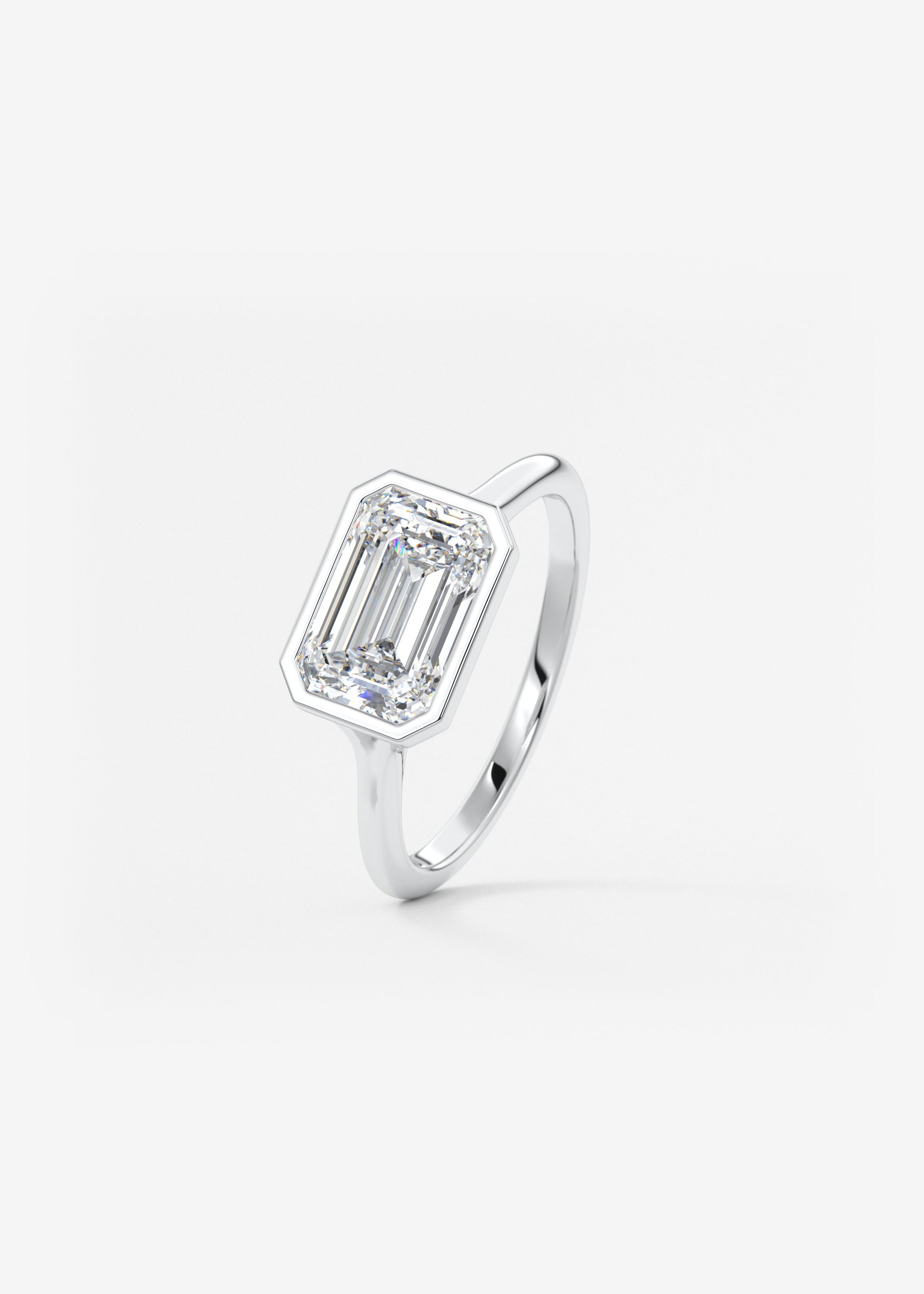 Oval Solitaire With Raised Basket Gallery Lab Grown Diamond Engagement Ring