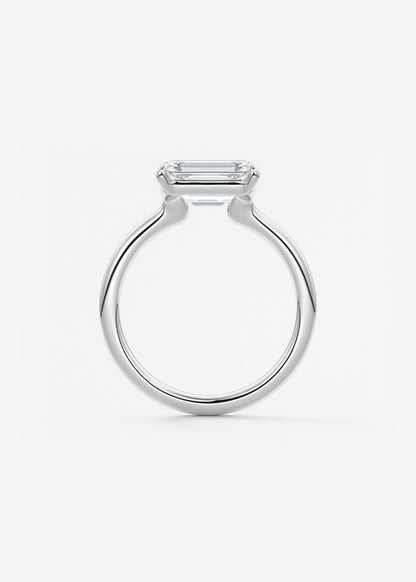 Oval Solitaire With Raised Basket Gallery Lab Grown Diamond Engagement Ring