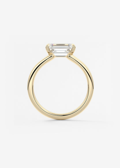 Oval Solitaire With Raised Basket Gallery Lab Grown Diamond Engagement Ring