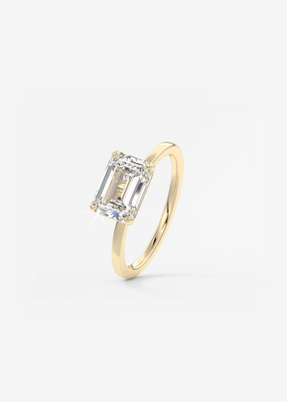 Oval Solitaire With Raised Basket Gallery Lab Grown Diamond Engagement Ring