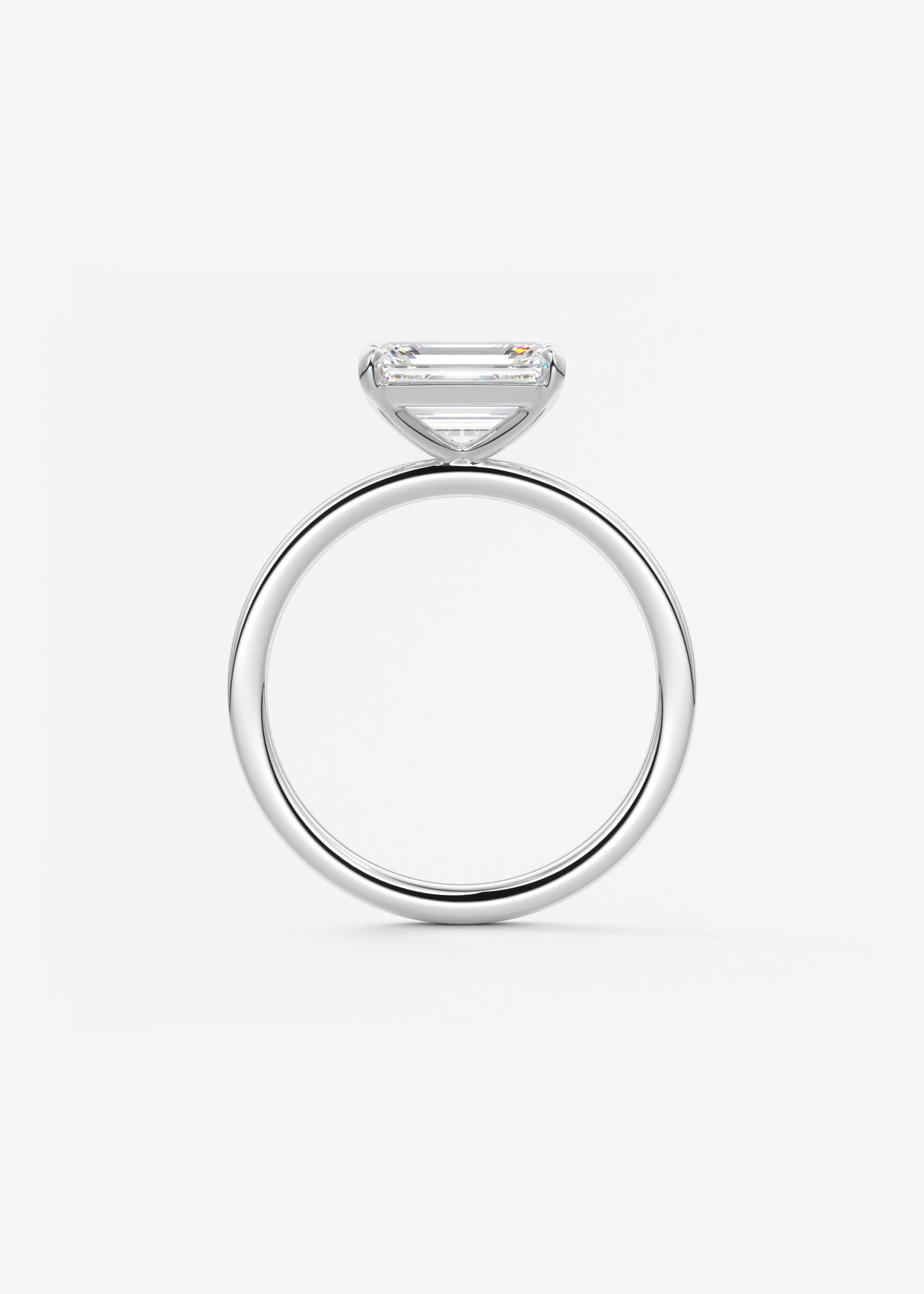 Oval Solitaire With Raised Basket Gallery Lab Grown Diamond Engagement Ring