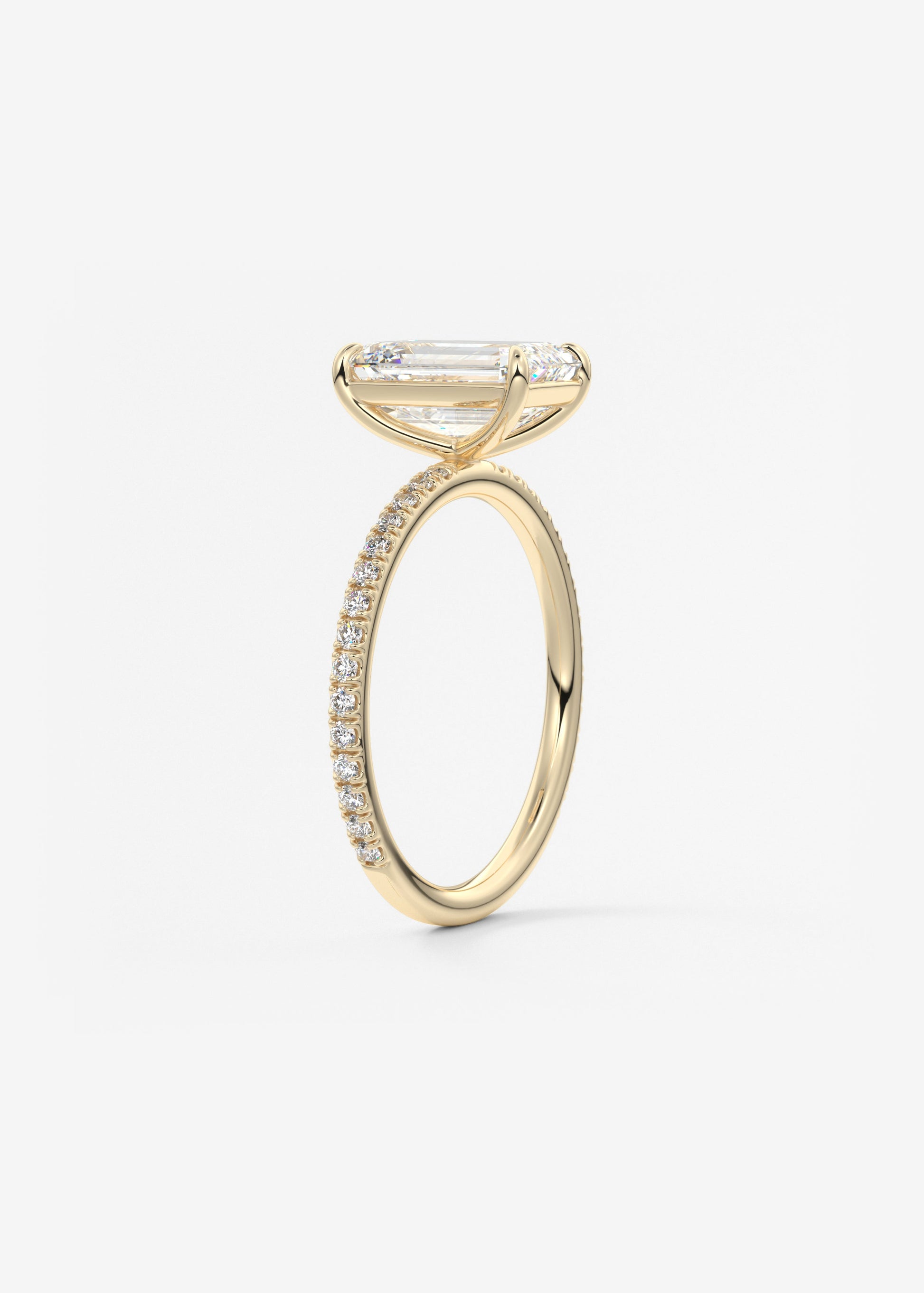 Oval Solitaire With Raised Basket Gallery Lab Grown Diamond Engagement Ring