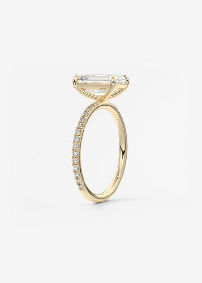 Oval Solitaire With Raised Basket Gallery Lab Grown Diamond Engagement Ring
