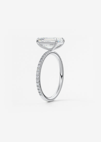 Oval Solitaire With Raised Basket Gallery Lab Grown Diamond Engagement Ring