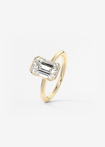 Oval Solitaire With Raised Basket Gallery Lab Grown Diamond Engagement Ring