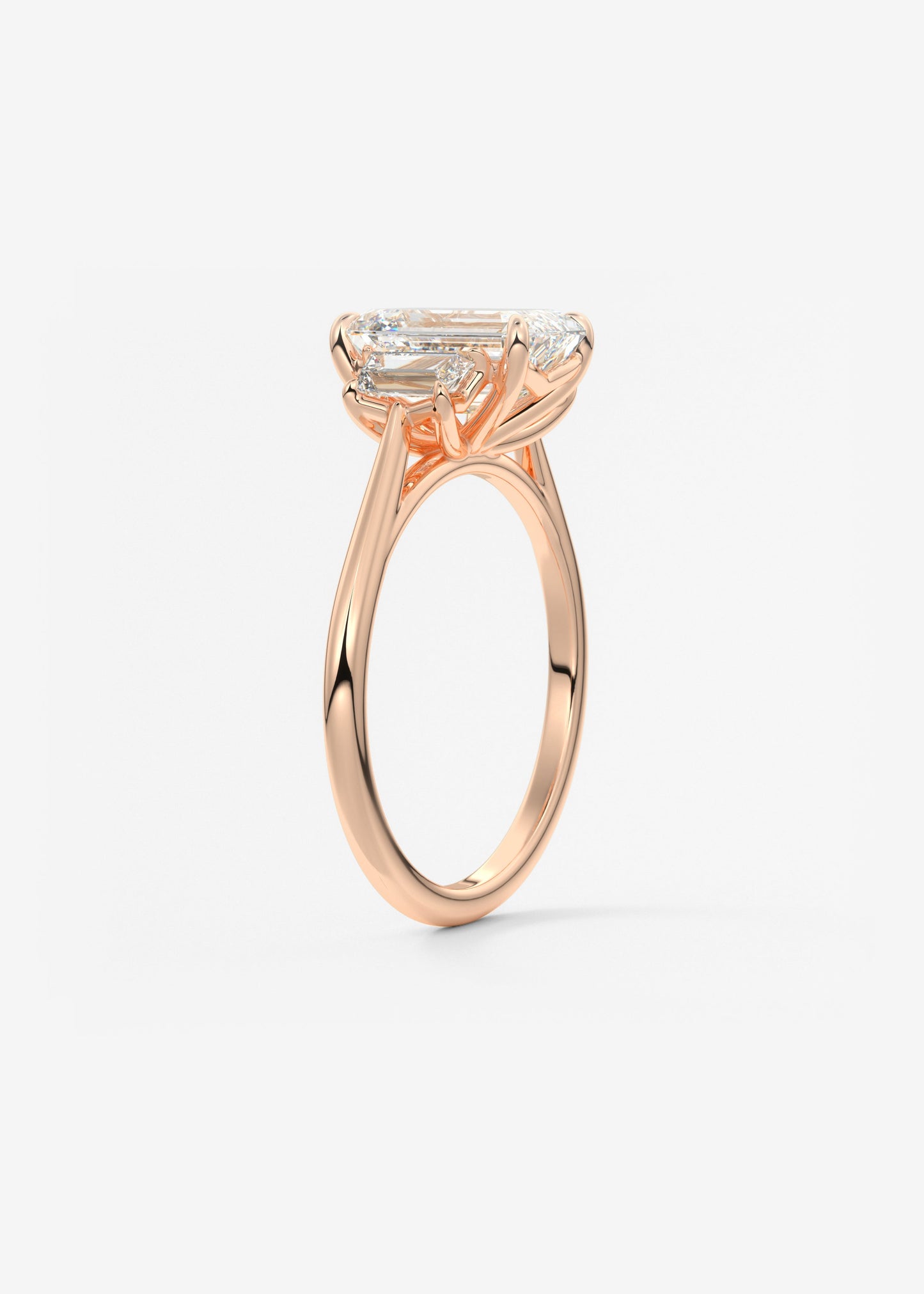 Oval Solitaire With Raised Basket Gallery Lab Grown Diamond Engagement Ring