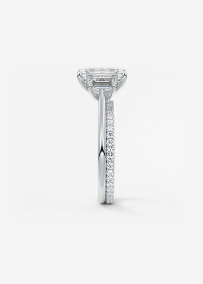 Oval Solitaire With Raised Basket Gallery Lab Grown Diamond Engagement Ring