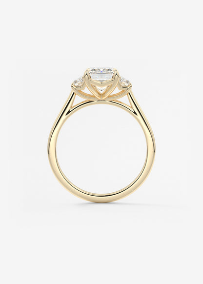 Oval Solitaire With Raised Basket Gallery Lab Grown Diamond Engagement Ring