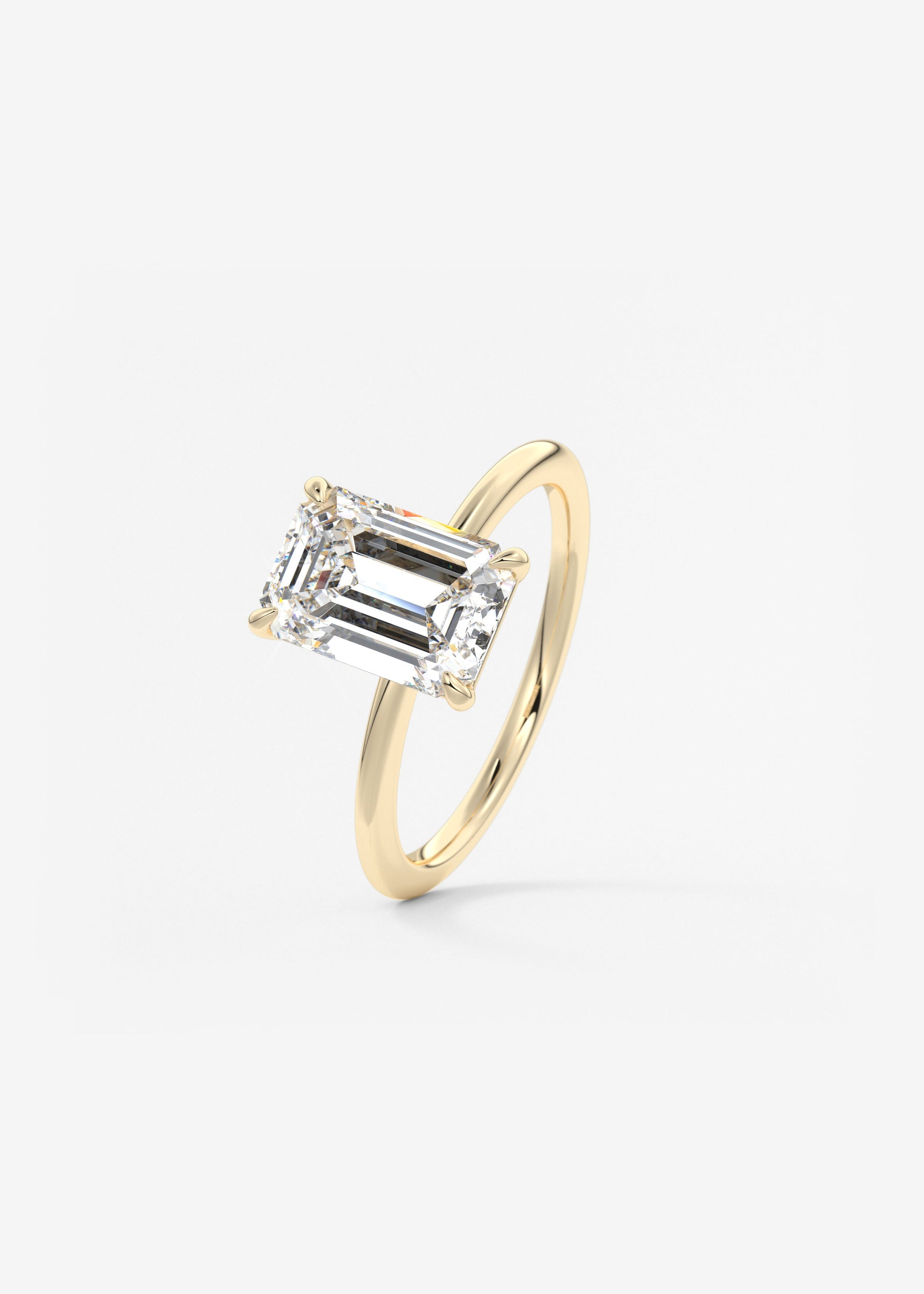 Oval Solitaire With Raised Basket Gallery Lab Grown Diamond Engagement Ring