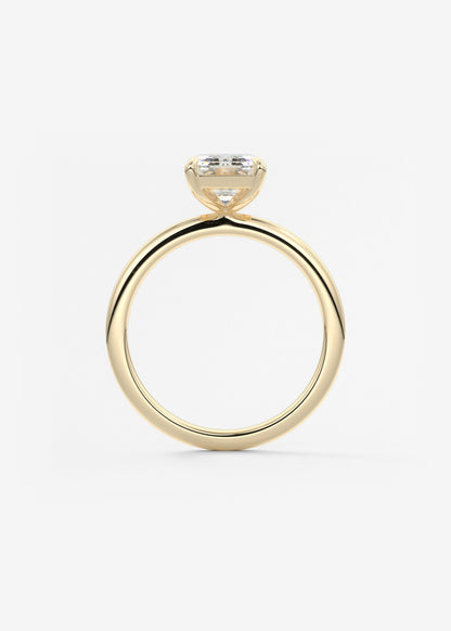 Oval Solitaire With Raised Basket Gallery Lab Grown Diamond Engagement Ring