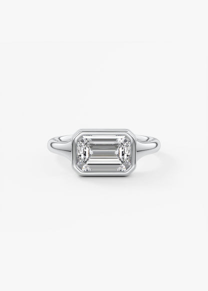 Oval Solitaire With Raised Basket Gallery Lab Grown Diamond Engagement Ring