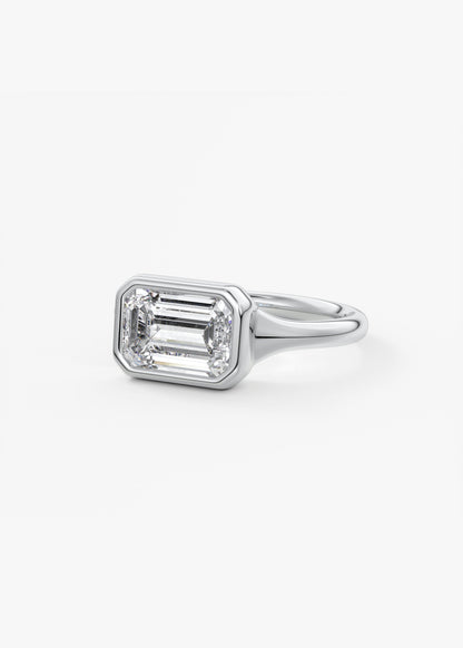 Oval Solitaire With Raised Basket Gallery Lab Grown Diamond Engagement Ring