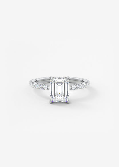 Oval Solitaire With Raised Basket Gallery Lab Grown Diamond Engagement Ring