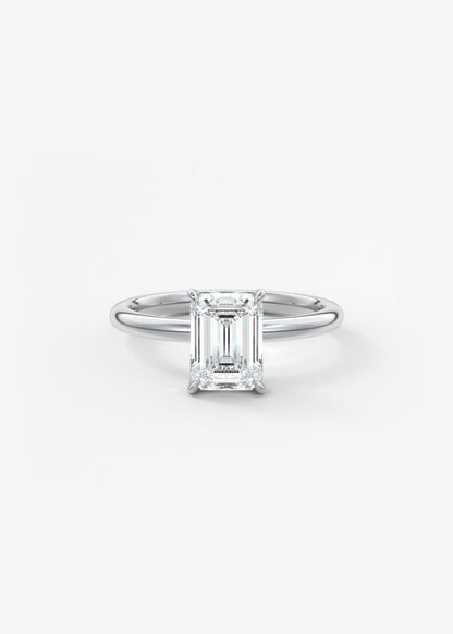 Oval Solitaire With Raised Basket Gallery Lab Grown Diamond Engagement Ring
