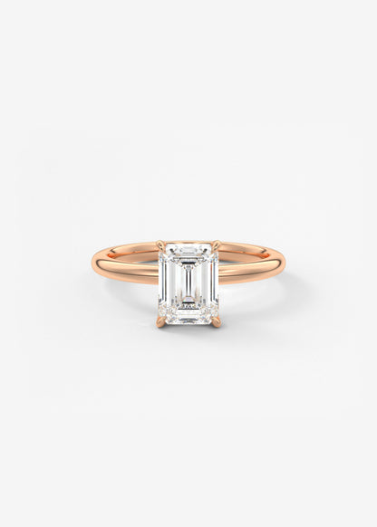 Oval Solitaire With Raised Basket Gallery Lab Grown Diamond Engagement Ring