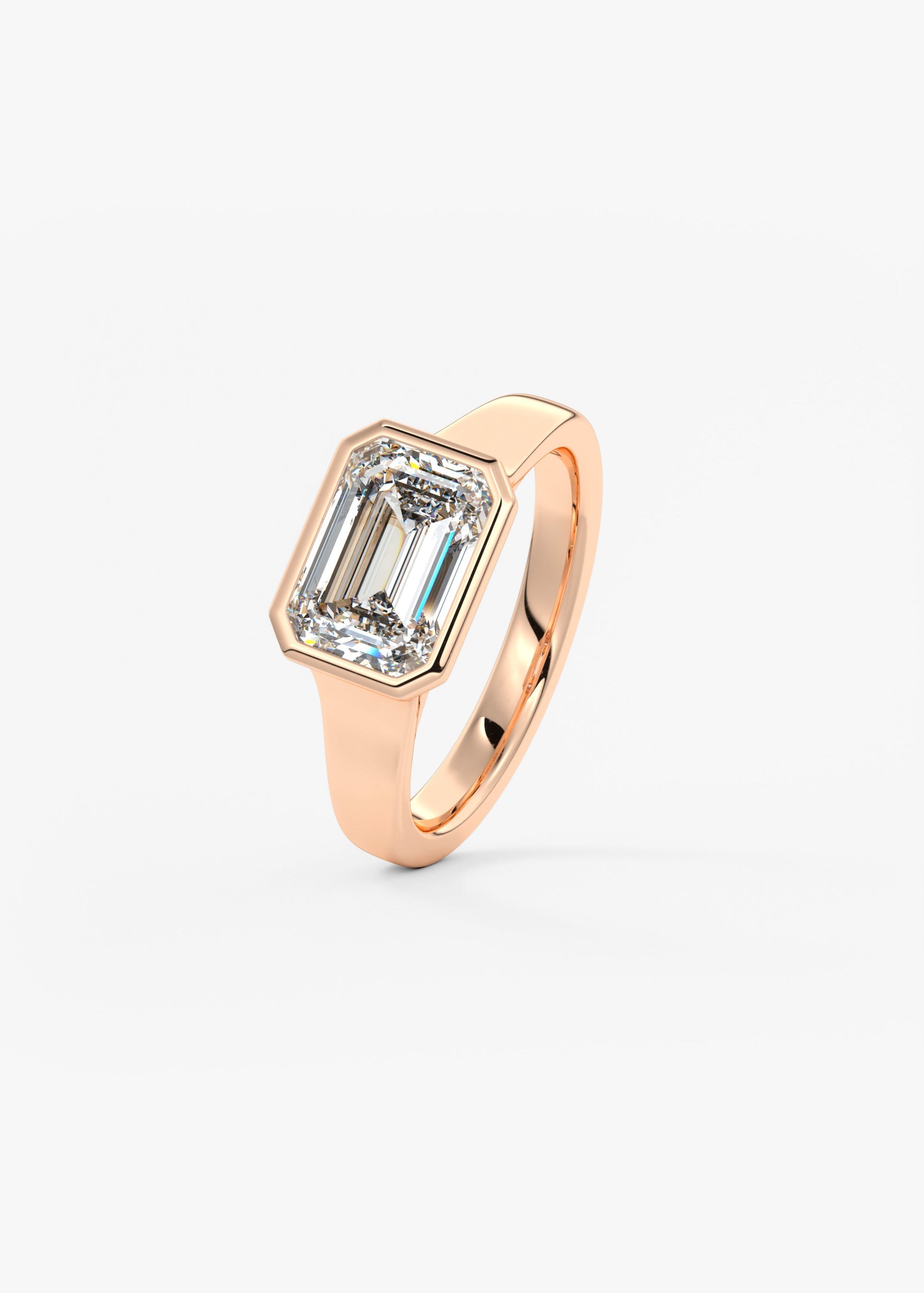Oval Solitaire With Raised Basket Gallery Lab Grown Diamond Engagement Ring