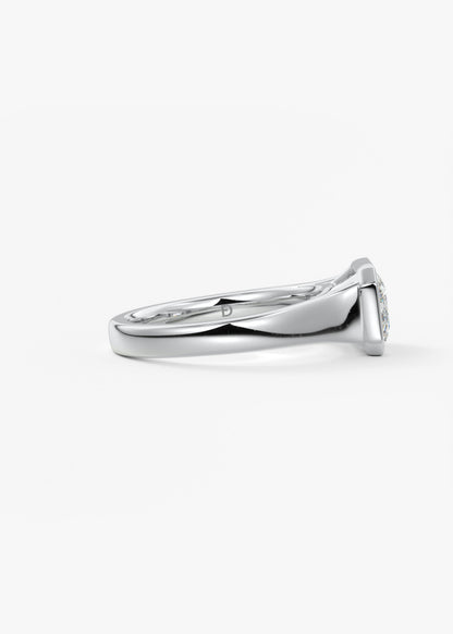 Oval Solitaire With Raised Basket Gallery Lab Grown Diamond Engagement Ring