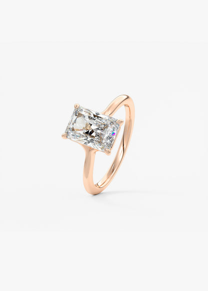 Oval Solitaire With Raised Basket Gallery Lab Grown Diamond Engagement Ring