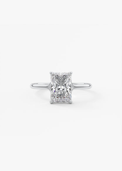 Oval Solitaire With Raised Basket Gallery Lab Grown Diamond Engagement Ring