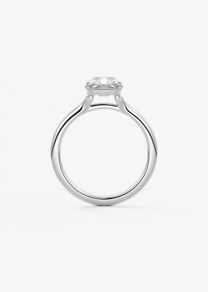 Oval Solitaire With Raised Basket Gallery Lab Grown Diamond Engagement Ring