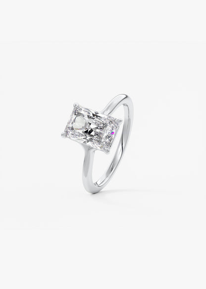 Oval Solitaire With Raised Basket Gallery Lab Grown Diamond Engagement Ring