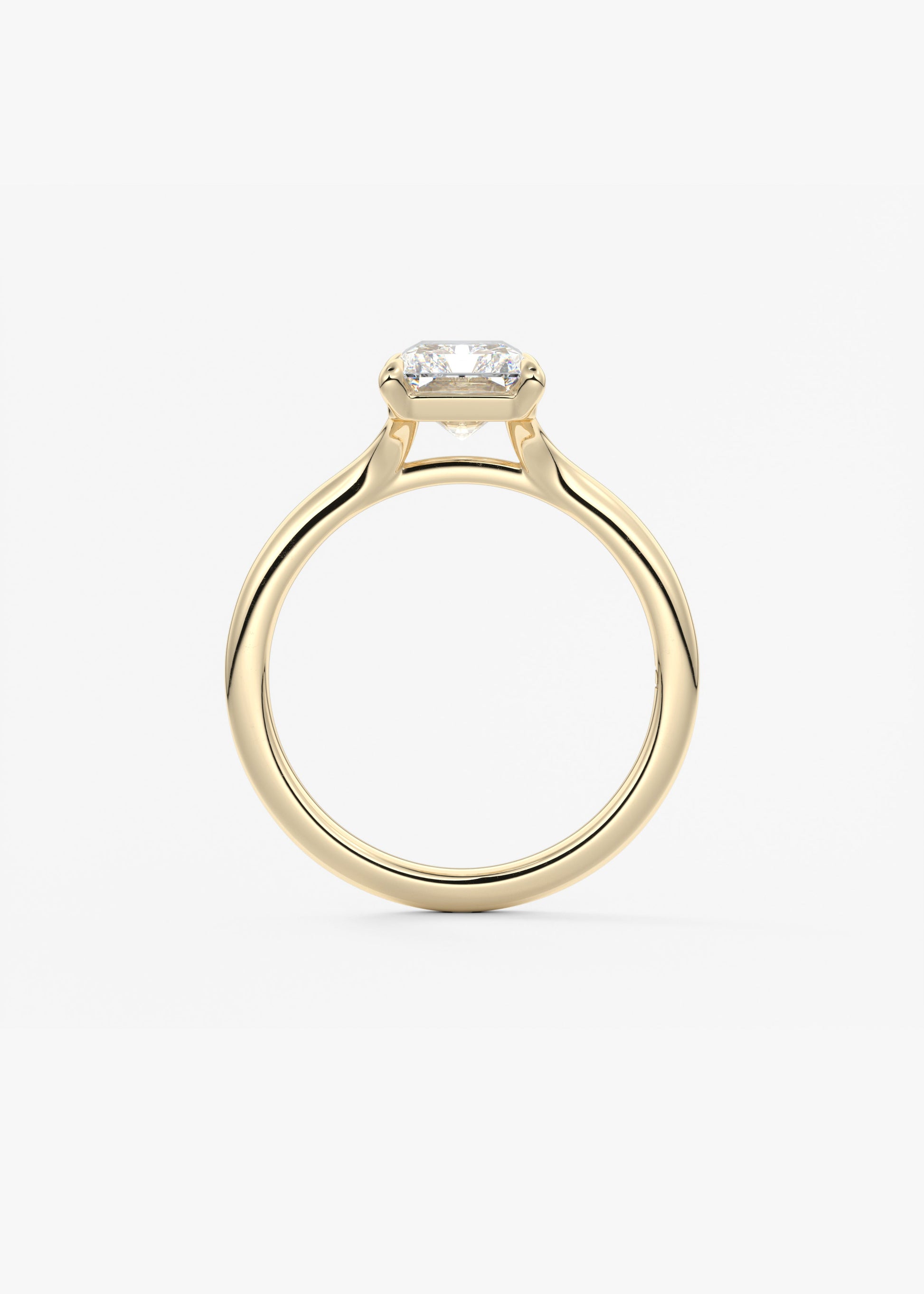 Oval Solitaire With Raised Basket Gallery Lab Grown Diamond Engagement Ring