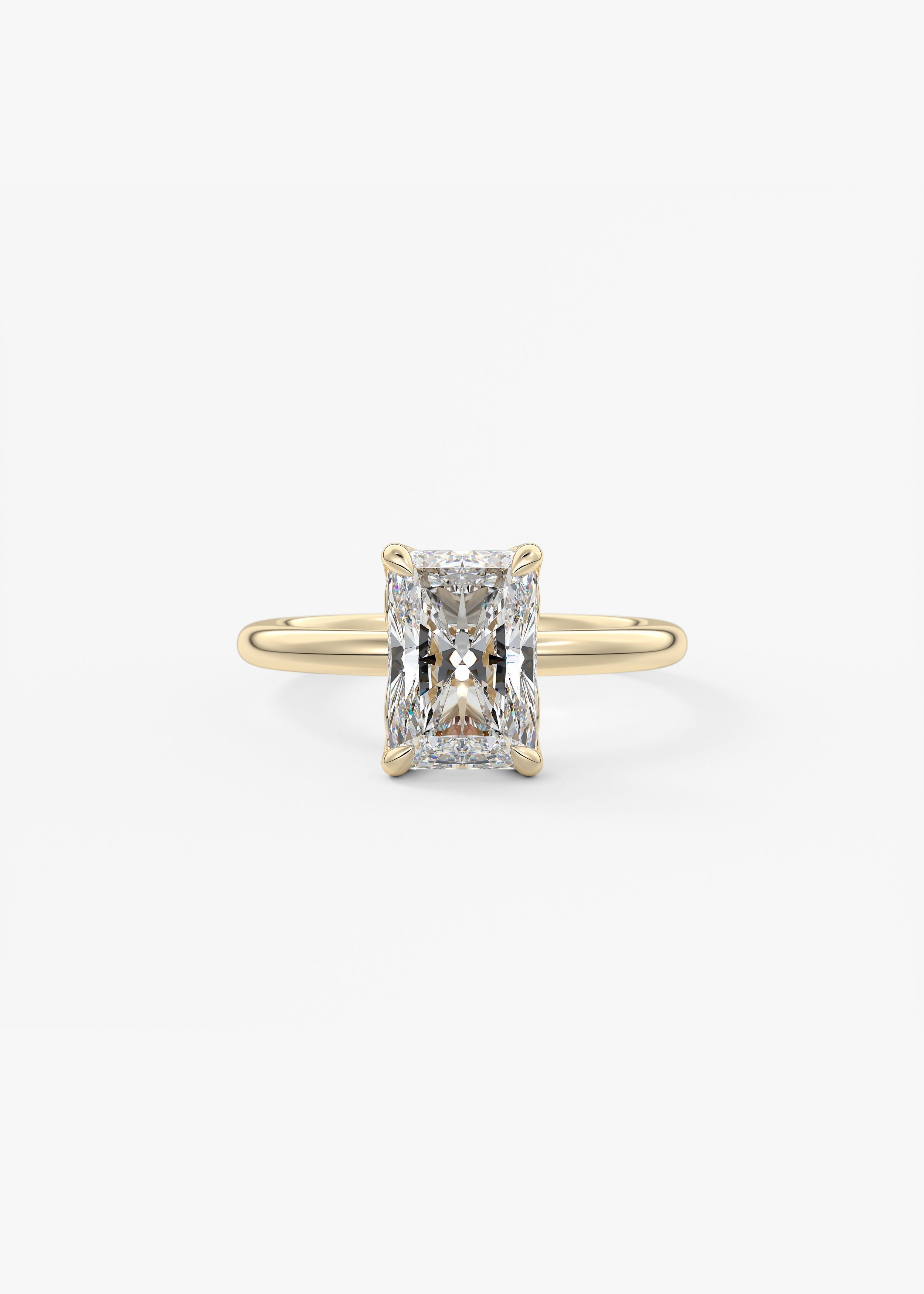 Oval Solitaire With Raised Basket Gallery Lab Grown Diamond Engagement Ring