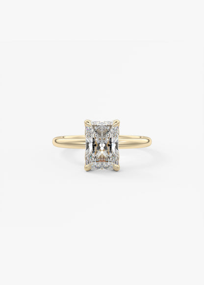 Oval Solitaire With Raised Basket Gallery Lab Grown Diamond Engagement Ring