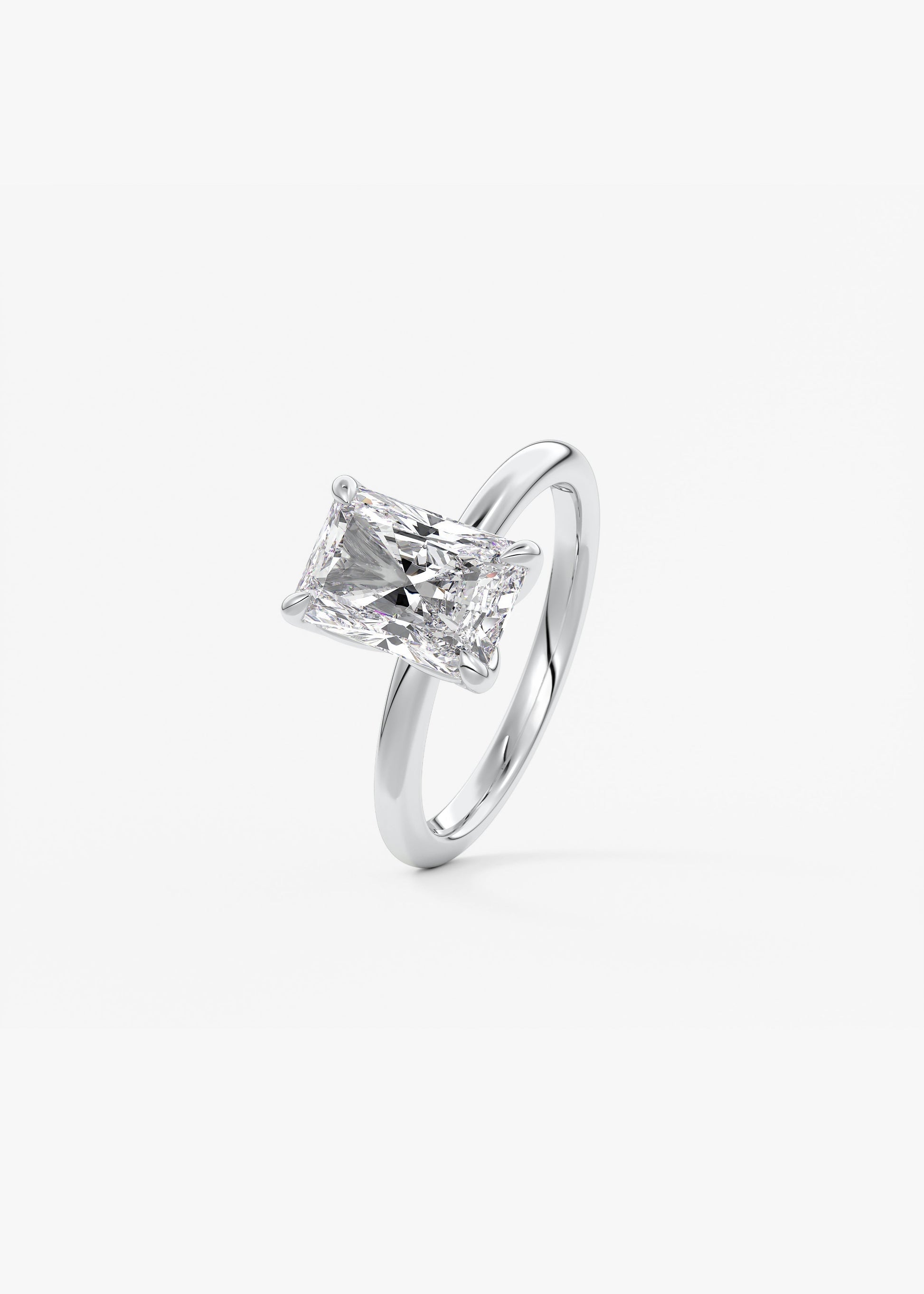 Oval Solitaire With Raised Basket Gallery Lab Grown Diamond Engagement Ring