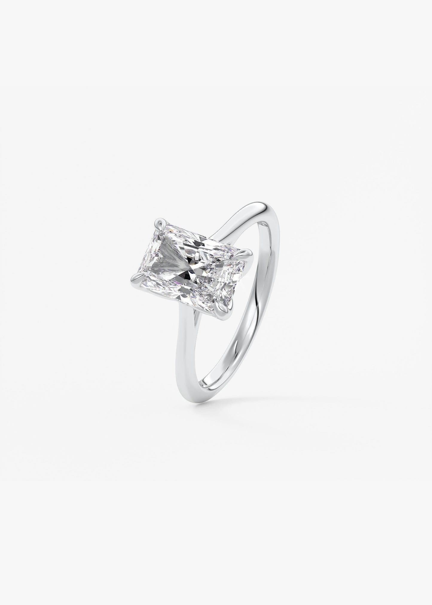 Oval Solitaire With Raised Basket Gallery Lab Grown Diamond Engagement Ring